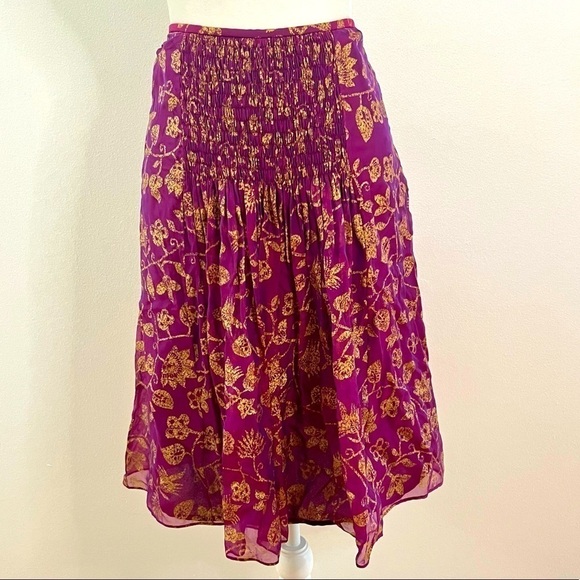 LAFAYETTE 148 Purple Midi Skirt - Picture 1 of 4